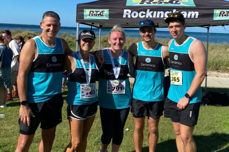 Team fred1 Team Fred charity run by Ceramico Rockingham