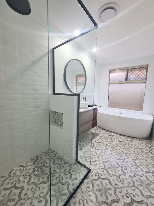 Bathroom renovation after photo by Ceramico Tiles & bathrooms Perth WA