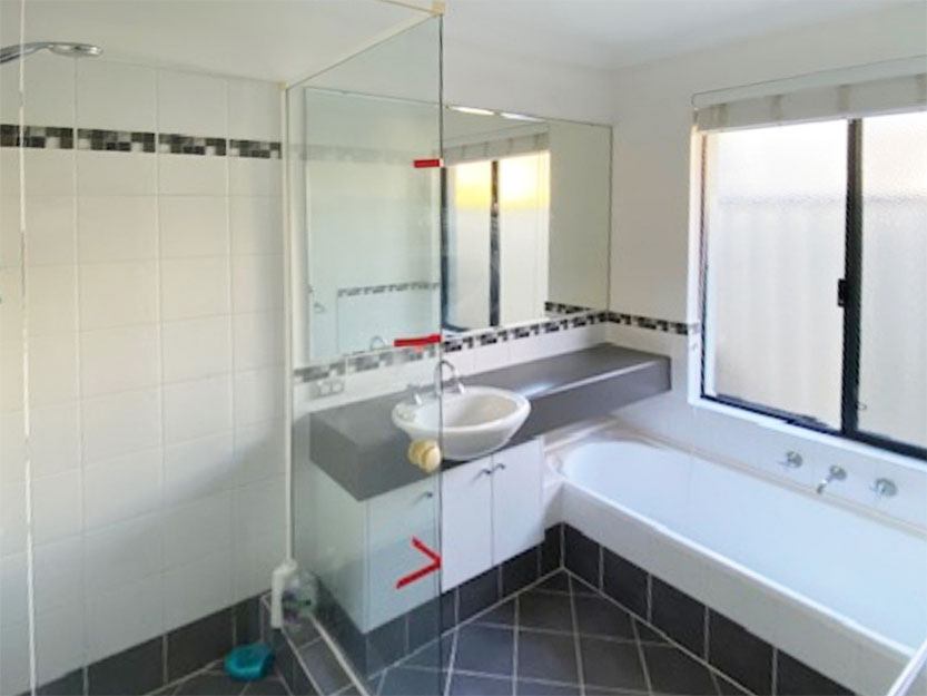 Before Photo of Bathroom Renovation by Ceramico Tiles & Bathrooms Perth WA